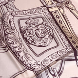 エルメス HERMES カレ90 ダブルフェイス ブラウン・イエロー シルク レディース スカーフ