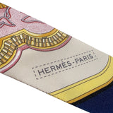 エルメス HERMES ツイリー《グラン・アパラ》 イヴォワール/マリン/ピンク シルク レディース スカーフ