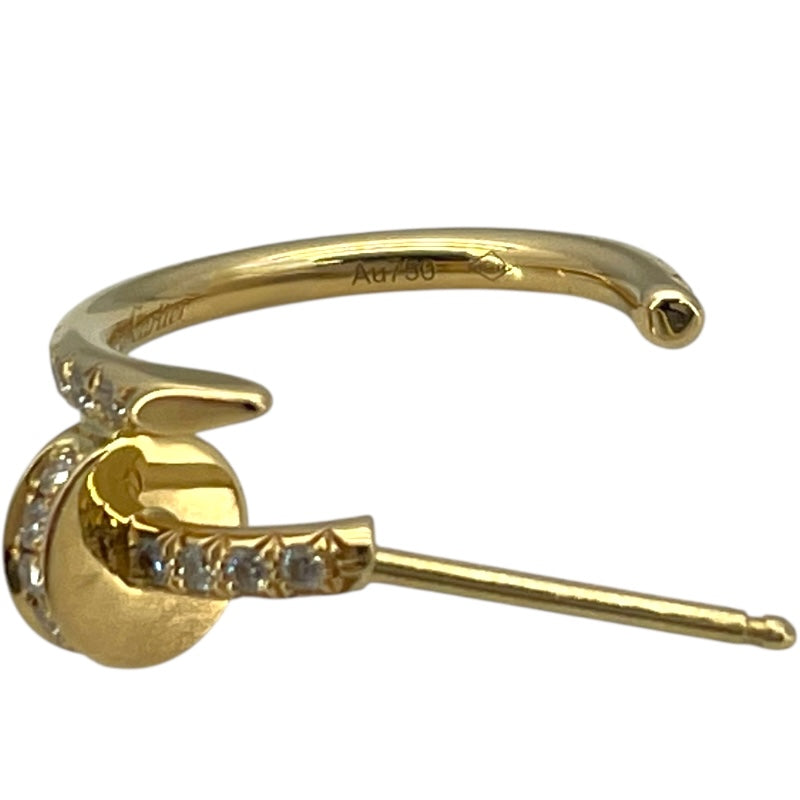カルティエ Cartier ジュストアンクル フープダイヤピアス SM イエローゴールド 750YG ジュエリー