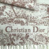 クリスチャン・ディオール Christian Dior トワルドゥジュイソバージュ マフラー 41JOU215I159 ピンク アイボリー カシミヤ/ウール レディース マフラー