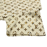 ルイ・ヴィトン LOUIS VUITTON モノグラム総柄半袖ワンピース F0JD85 ベージュ コットン レディース ワンピース