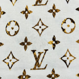 ルイ・ヴィトン LOUIS VUITTON モノグラム総柄半袖ワンピース F0JD85 ベージュ コットン レディース ワンピース