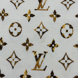 ルイ・ヴィトン LOUIS VUITTON モノグラム総柄半袖ワンピース F0JD85 ベージュ コットン レディース ワンピース