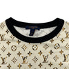 ルイ・ヴィトン LOUIS VUITTON モノグラム総柄半袖ワンピース F0JD85 ベージュ コットン レディース ワンピース