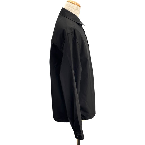 プラダ PRADA Re-Nylonトライアングルロゴ長袖シャツ SC514 ブラック ナイロン メンズ 長袖シャツ