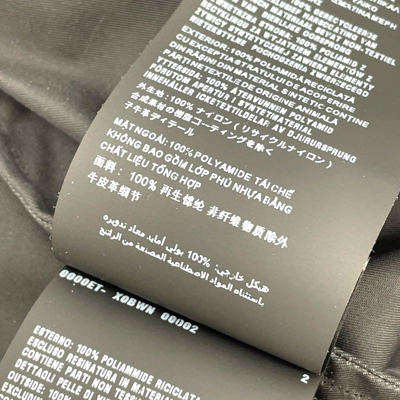 プラダ PRADA Re-Nylonトライアングルロゴ長袖シャツ SC514 ブラック ナイロン メンズ 長袖シャツ
