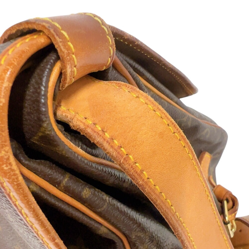 ルイ・ヴィトン LOUIS VUITTON ソミュール35 M42254 ブラウン ゴールド金具 モノグラム レディース ショルダーバッグ
