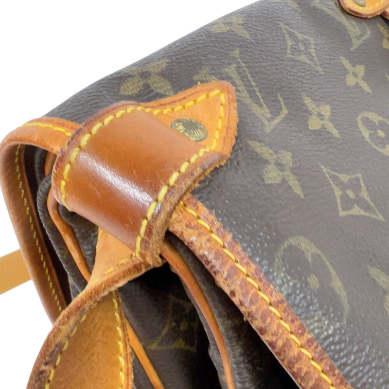 ルイ・ヴィトン LOUIS VUITTON ソミュール35 M42254 ブラウン ゴールド金具 モノグラム レディース ショルダーバッグ