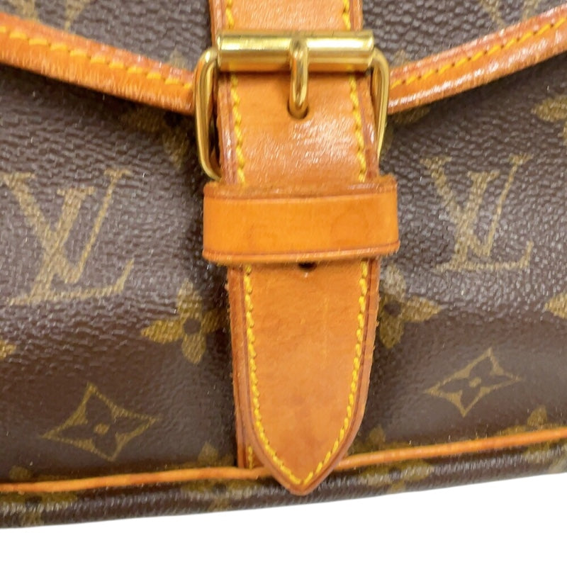 ルイ・ヴィトン LOUIS VUITTON ソミュール35 M42254 ブラウン ゴールド金具 モノグラム レディース ショルダーバッグ