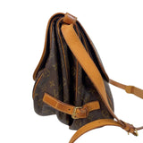 ルイ・ヴィトン LOUIS VUITTON ソミュール35 M42254 ブラウン ゴールド金具 モノグラム レディース ショルダーバッグ