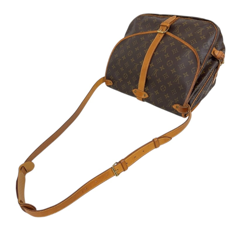 ルイ・ヴィトン LOUIS VUITTON ソミュール35 M42254 ブラウン ゴールド金具 モノグラム レディース ショルダーバッグ