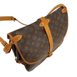 ルイ・ヴィトン LOUIS VUITTON ソミュール35 M42254 ブラウン ゴールド金具 モノグラム レディース ショルダーバッグ