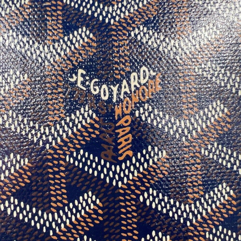 ゴヤール GOYARD セナMM ネイビー　シルバー金具 PVC レディース クラッチバッグ