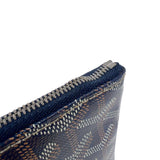 ゴヤール GOYARD セナMM ネイビー　シルバー金具 PVC レディース クラッチバッグ