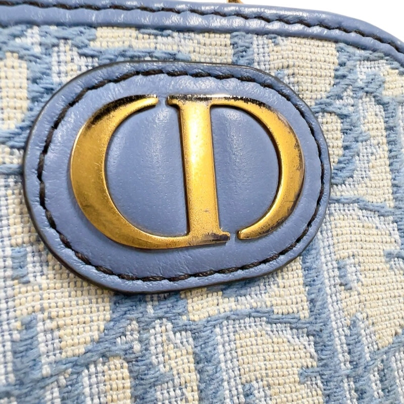 クリスチャン・ディオール Christian Dior 30モンテーニュフォンホルダー S2114UTZQ ターコイズ　ゴールド金具 オブリークジャガード レディース ショルダーバッグ