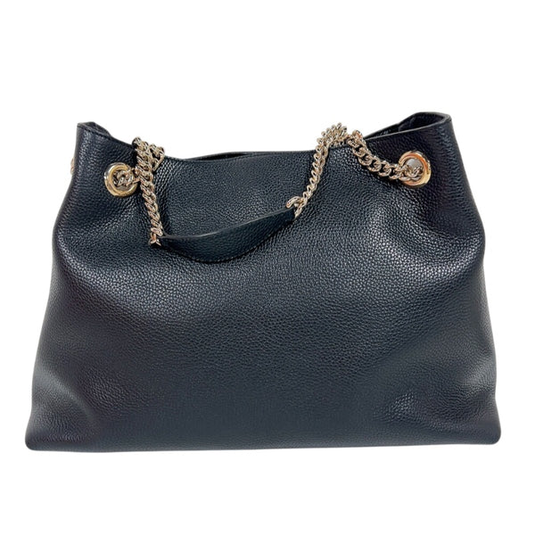 グッチ GUCCI ソーホー チェーントートバッグ 536196 ブラック　ゴールド金具 レザー レディース トートバッグ