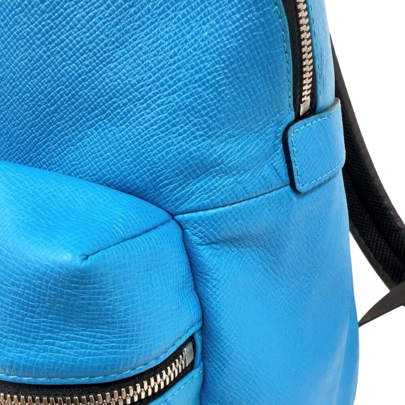 ルイ・ヴィトン LOUIS VUITTON ディスカバリー・バックパック M30409 ブルー　シルバー金具 タイガラマ メンズ リュック・デイパック