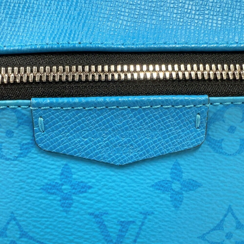 ルイ・ヴィトン LOUIS VUITTON ディスカバリー・バックパック M30409 ブルー　シルバー金具 タイガラマ メンズ リュック・デイパック