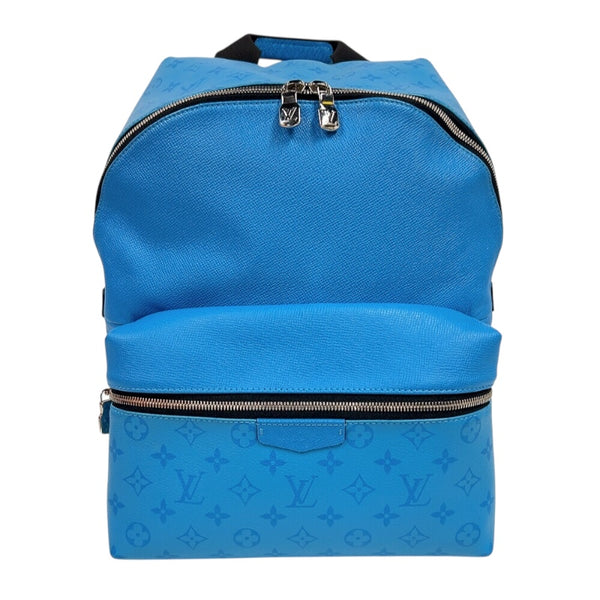 ルイ・ヴィトン LOUIS VUITTON ディスカバリー・バックパック M30409 ブルー　シルバー金具 タイガラマ メンズ リュック・デイパック