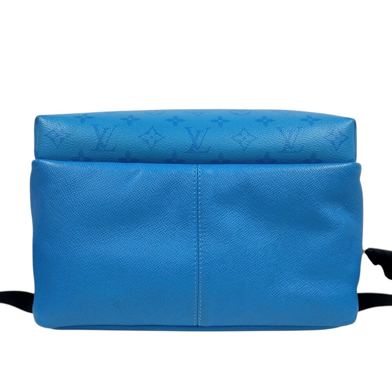 ルイ・ヴィトン LOUIS VUITTON ディスカバリー・バックパック M30409 ブルー　シルバー金具 タイガラマ メンズ リュック・デイパック