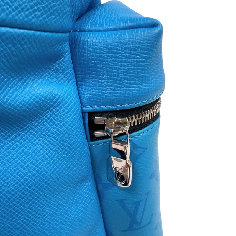 ルイ・ヴィトン LOUIS VUITTON ディスカバリー・バックパック M30409 ブルー　シルバー金具 タイガラマ メンズ リュック・デイパック