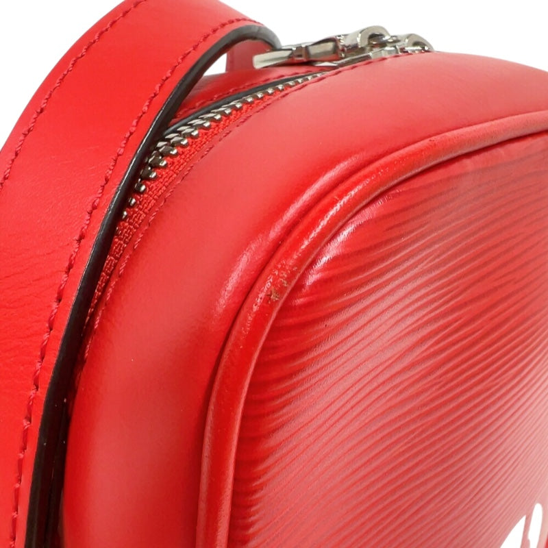 ルイ・ヴィトン LOUIS VUITTON ダヌーブPM　シュプリームコラボ M53417 レッド/ホワイト　シルバー金具 エピ ユニセックス ショルダーバッグ