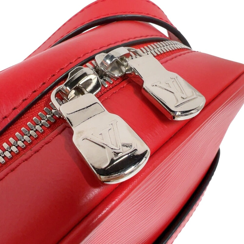 ルイ・ヴィトン LOUIS VUITTON ダヌーブPM　シュプリームコラボ M53417 レッド/ホワイト　シルバー金具 エピ ユニセックス ショルダーバッグ