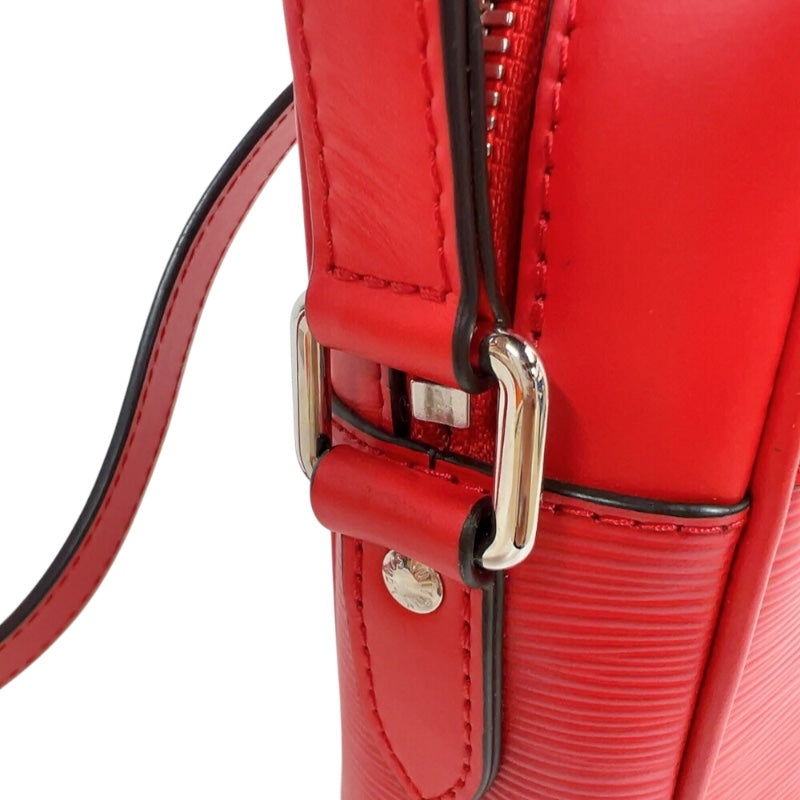 ルイ・ヴィトン LOUIS VUITTON ダヌーブPM　シュプリームコラボ M53417 レッド/ホワイト　シルバー金具 エピ ユニセックス ショルダーバッグ