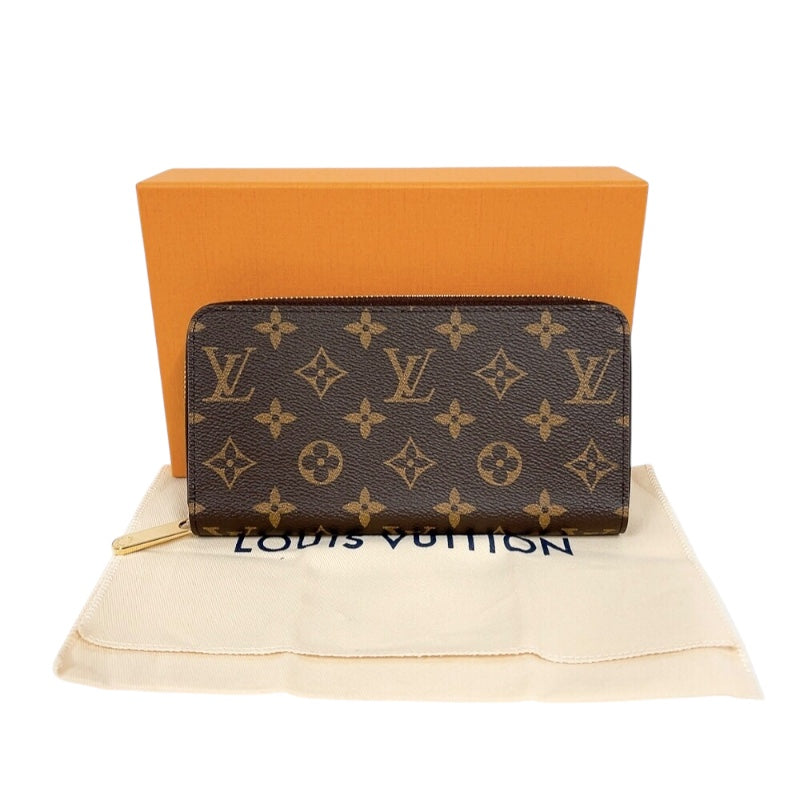 ルイ・ヴィトン LOUIS VUITTON ジッピー・ウォレット M42616 ブラウン　ゴールド金具 モノグラムキャンバス ユニセックス 長財布
