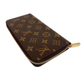 ルイ・ヴィトン LOUIS VUITTON ジッピー・ウォレット M42616 ブラウン　ゴールド金具 モノグラムキャンバス ユニセックス 長財布