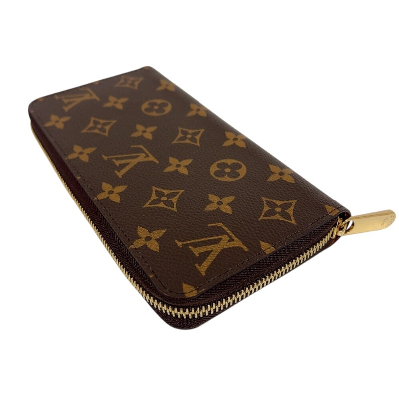 ルイ・ヴィトン LOUIS VUITTON ジッピー・ウォレット M42616 ブラウン　ゴールド金具 モノグラムキャンバス ユニセックス 長財布
