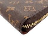 ルイ・ヴィトン LOUIS VUITTON ジッピー・ウォレット M42616 ブラウン　ゴールド金具 モノグラムキャンバス ユニセックス 長財布