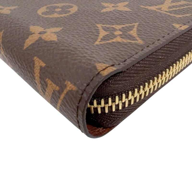 ルイ・ヴィトン LOUIS VUITTON ジッピー・ウォレット M42616 ブラウン　ゴールド金具 モノグラムキャンバス ユニセックス 長財布