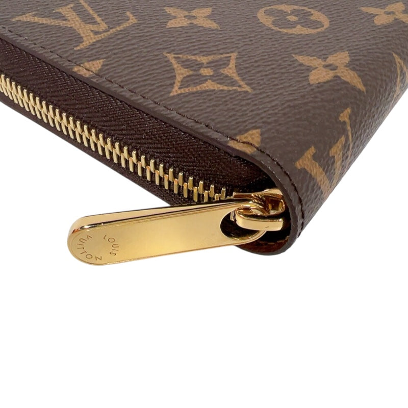 ルイ・ヴィトン LOUIS VUITTON ジッピー・ウォレット M42616 ブラウン　ゴールド金具 モノグラムキャンバス ユニセックス 長財布
