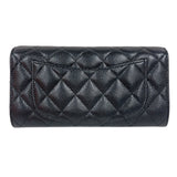 シャネル CHANEL タイムレスクラシックフラップウォレット AP0241 ブラック ゴールド金具 キャビアスキン レディース 長財布