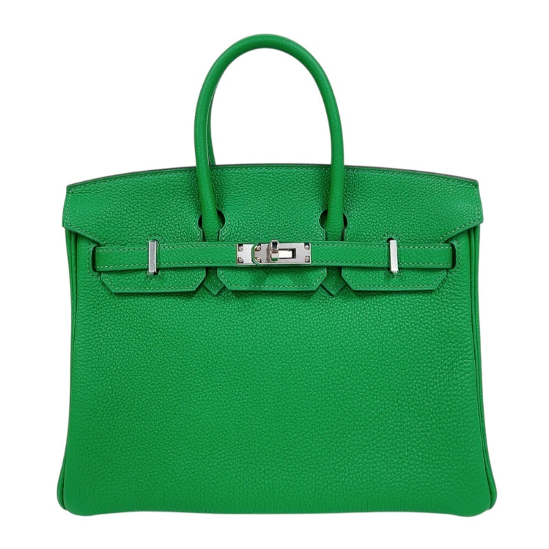 エルメス HERMES バーキン30 W刻印　(2024年製) グリーン　シルバー金具 トゴ レディース ハンドバッグ