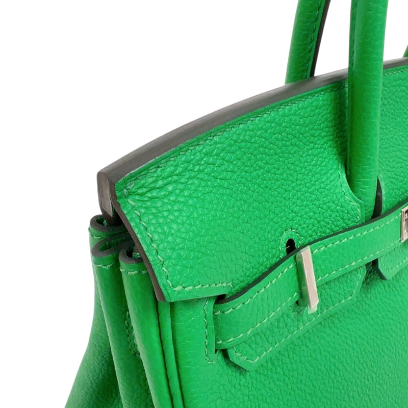 エルメス HERMES バーキン30 W刻印　(2024年製) グリーン　シルバー金具 トゴ レディース ハンドバッグ