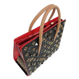クリスチャン・ルブタン Christian louboutin パロマミディアム　スタッズトートバッグ ブラック　ゴールド金具 レザー レディース ハンドバッグ