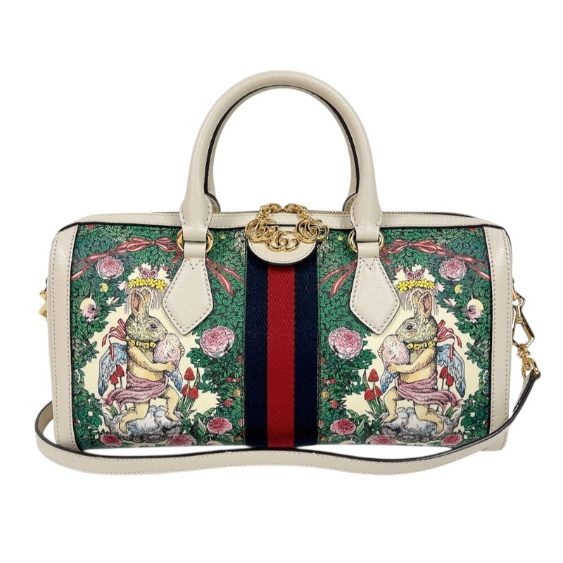 グッチ GUCCI ヒグチユウコ　オフディアミディアムハンドバッグ 524532 マルチカラー　ゴールド金具 GGスプリーム レディース トートバッグ