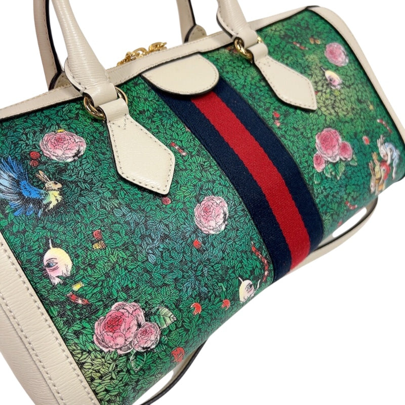 グッチ GUCCI ヒグチユウコ　オフディアミディアムハンドバッグ 524532 マルチカラー　ゴールド金具 GGスプリーム レディース トートバッグ