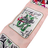 エルメス HERMES ツイリー　トランプ　JEU DE CARTES ピンク シルク レディース スカーフ