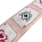 エルメス HERMES ツイリー　トランプ　JEU DE CARTES ピンク シルク レディース スカーフ