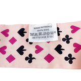 エルメス HERMES ツイリー　トランプ　JEU DE CARTES ピンク シルク レディース スカーフ