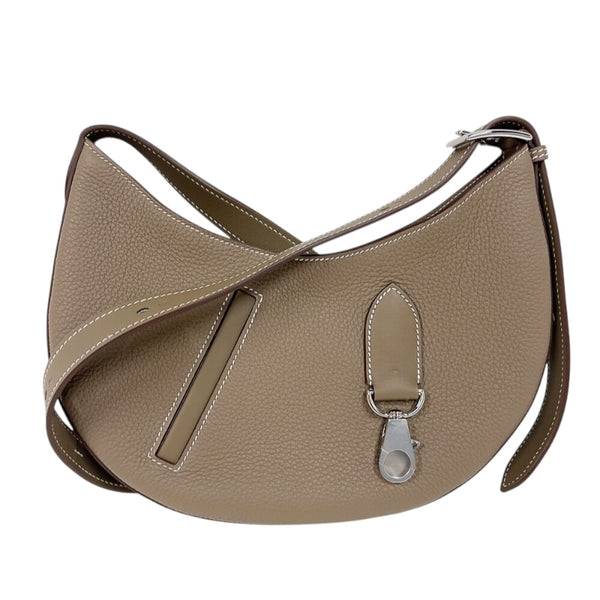 エルメス HERMES プティアルソン W刻印　(2024年製) エトゥープ　シルバー金具 トゴ ユニセックス ショルダーバッグ