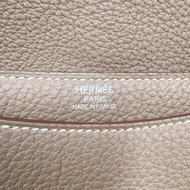 エルメス HERMES スティーブライトジュニア W刻印　(2024年製) エトゥープ　シルバー金具 トゴ ユニセックス ショルダーバッグ