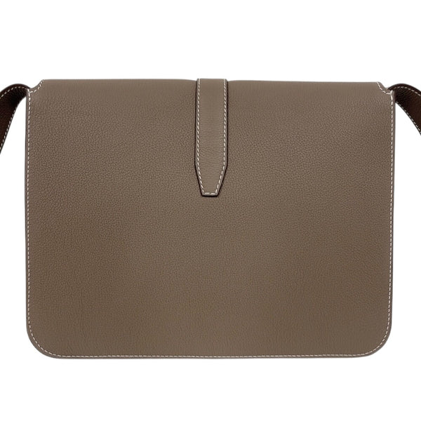 エルメス HERMES スティーブライトジュニア W刻印　(2024年製) エトゥープ　シルバー金具 トゴ ユニセックス ショルダーバッグ