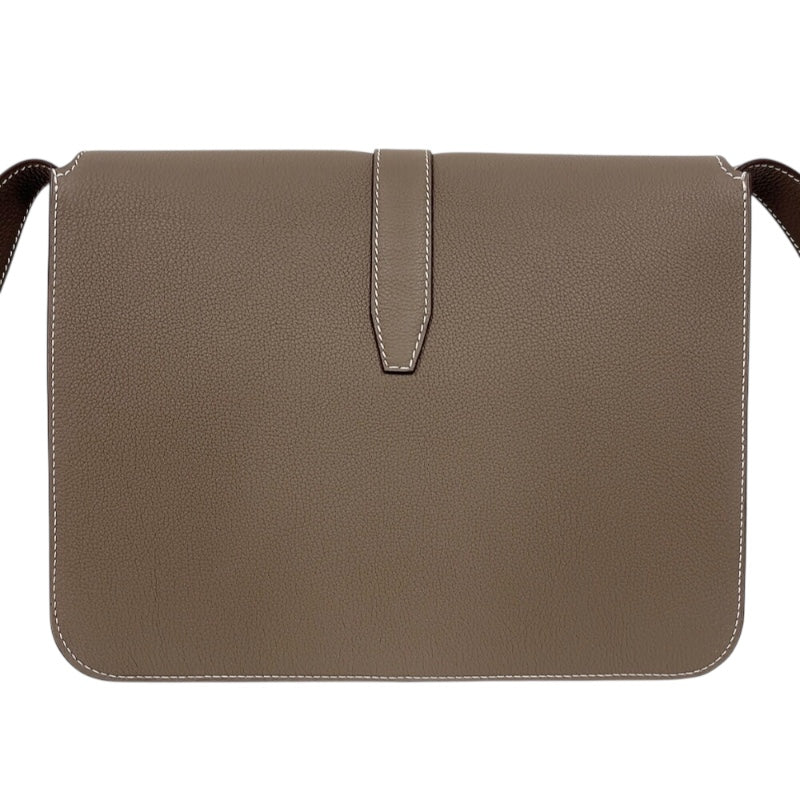 エルメス HERMES スティーブライトジュニア W刻印　(2024年製) エトゥープ　シルバー金具 トゴ ユニセックス ショルダーバッグ