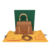 ゴヤール GOYARD サイゴンPM ブラウン　シルバー金具 トリヨンレザー/カウハイドレザー/ウッド レディース ハンドバッグ