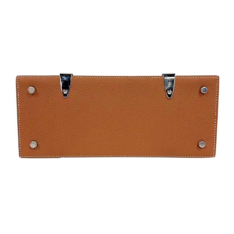 ゴヤール GOYARD サイゴンPM ブラウン　シルバー金具 トリヨンレザー/カウハイドレザー/ウッド レディース ハンドバッグ