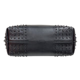 トッズ TOD’S ウェーブバッグ ブラウン/ブラック/レッド　シルバー金具 レザー レディース ハンドバッグ